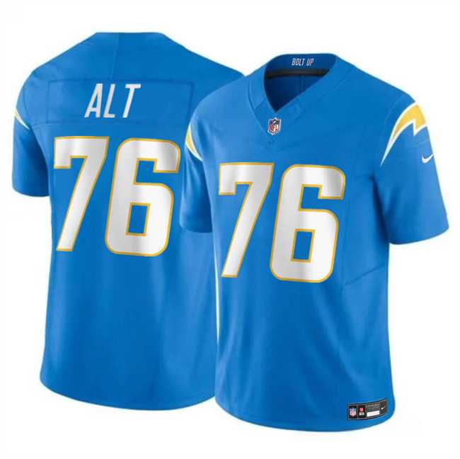 Men & Women & Youth Los Angeles Chargers #76 Joe Alt Light Blue 2024 Draft F.U.S.E. Vapor Limited Stitched Jersey->los angeles chargers->NFL Jersey